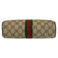 GUCCI Shoulder Bag 51 01 3552 GG Supreme canvas, leather Beige Brown Gold Metal Shoulder Bag pochette Sherry line Women Used Authentic