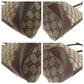 GUCCI Tote Bag 002 1122 GG canvas, leather Brown Gold Metal Tote Bag Shoulder Bag Unisex Women Used Authentic