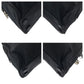 PRADA Tote Bag Nylon Black SilverMetal Tote Bag Shoulder Bag Test Triangle With logo Women Used Authentic