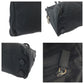 PRADA Tote Bag Nylon Black SilverMetal Tote Bag Shoulder Bag Test Triangle With logo Women Used Authentic