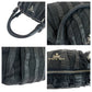 PRADA Handbag BL0538 Nylon, Leather Black SilverMetal Handbag Tote Bag Shoulder Bag Test crimson Women Used Authentic