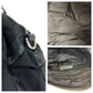 PRADA Handbag BL0538 Nylon, Leather Black SilverMetal Handbag Tote Bag Shoulder Bag Test crimson Women Used Authentic