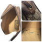 GUCCI Clutch bag 98 16 014 GG Supreme Canvas Brown Gold Metal Clutch bag, business bag, pouch, unisex Sherry line Women Used Authentic