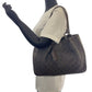 GUCCI Tote Bag 101919 GG canvas, leather Brown Tote Bag Shoulder Bag Women Used Authentic