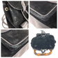 GUCCI Backpack 003 1705 Suede, Leather Black GoldMetal Backpack bag pack Bamboo Women Used Authentic