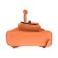 GUCCI Backpack 003 3444 0030 Suede Orange Brown Gold Metal Backpack Backpack Bamboo Women Used Authentic