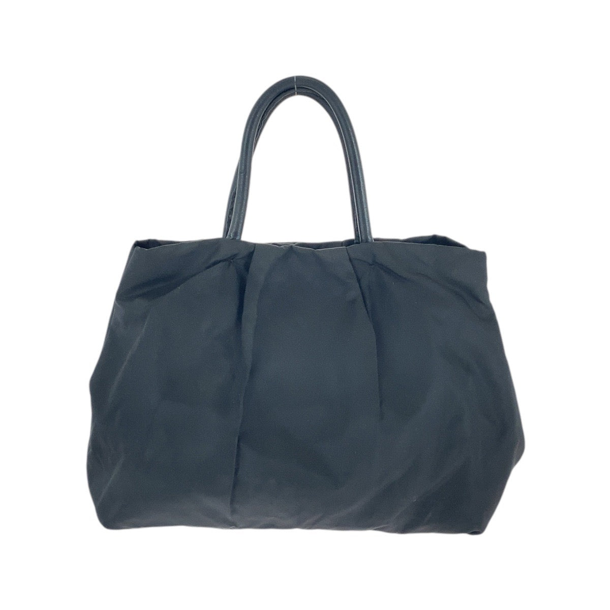 PRADA Tote Bag Nylon, Leather Black Pink Gold Metal Tote Bag handbag Test ribbon Women Used Authentic