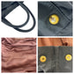 PRADA Tote Bag Nylon, Leather Black Pink Gold Metal Tote Bag handbag Test ribbon Women Used Authentic