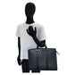 LOUIS VUITTON Business bag M30052 leather Ardoise Black SilverMetal Business bag briefcase Taiga Porto Documan Rozan mens Used Authentic