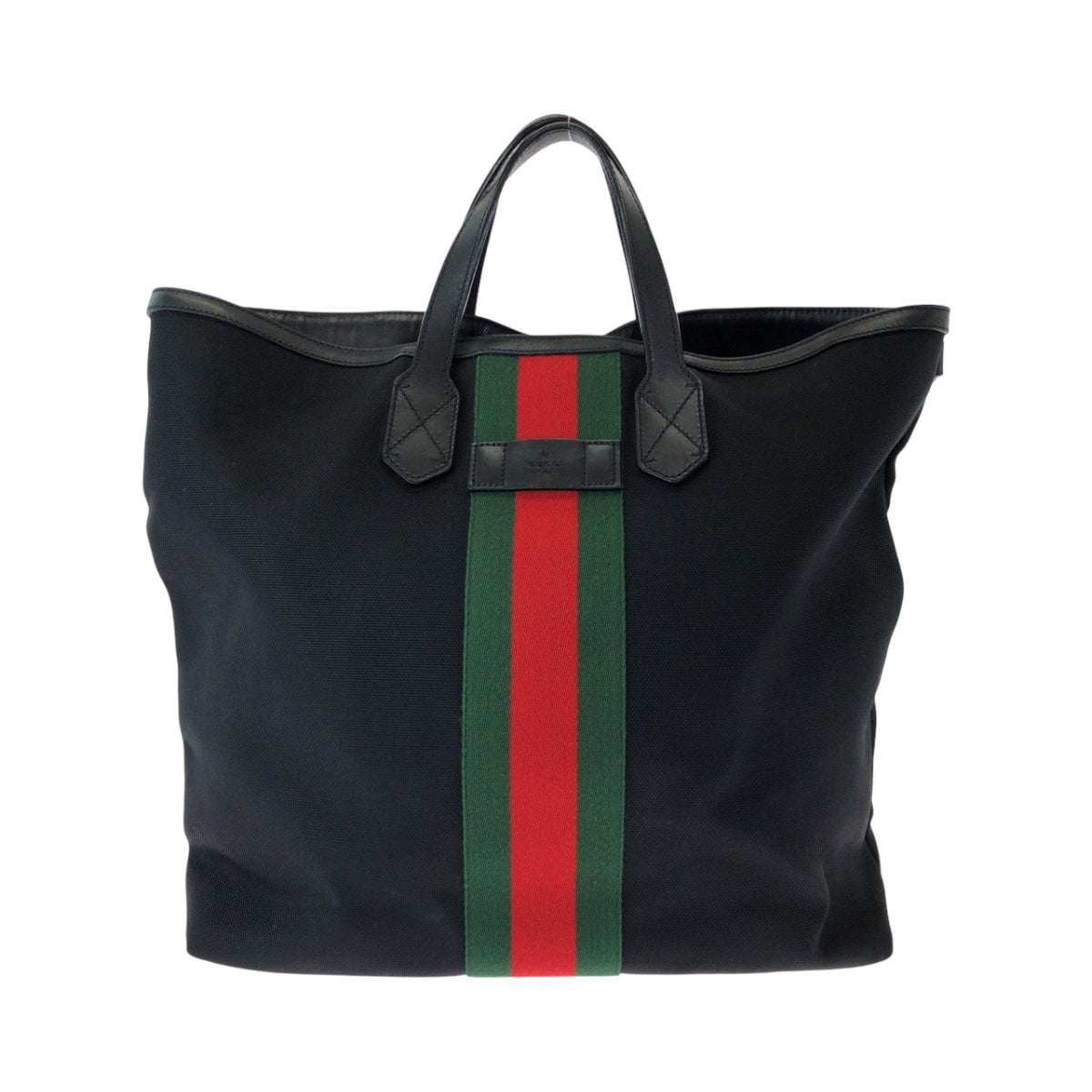 Gucci Backpack Sherry Black Green Red Black X Green X Red GUCCI Backpack 387105 canvas Black red green Backpack Tote  main image 3