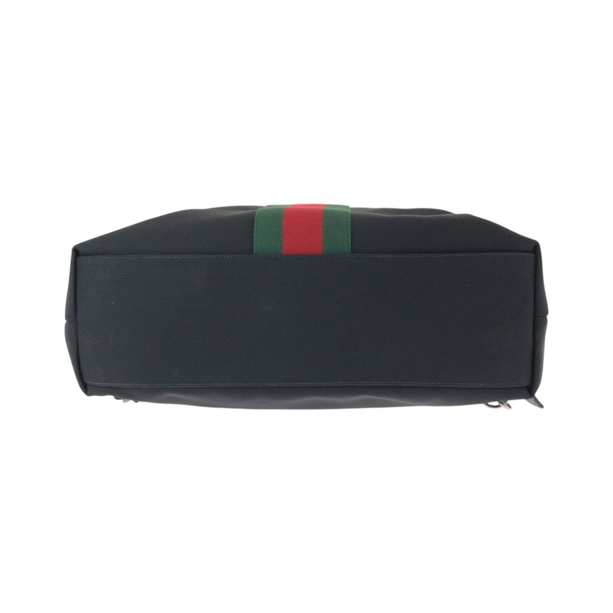GUCCI Backpack 387105 canvas Black red green Backpack Tote Bag 2way Sherry line mens Used Authentic