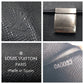 LOUIS VUITTON Clutch bag M30782 leather black Clutch bag business bag Taiga ardwards Selenga mens Used Authentic