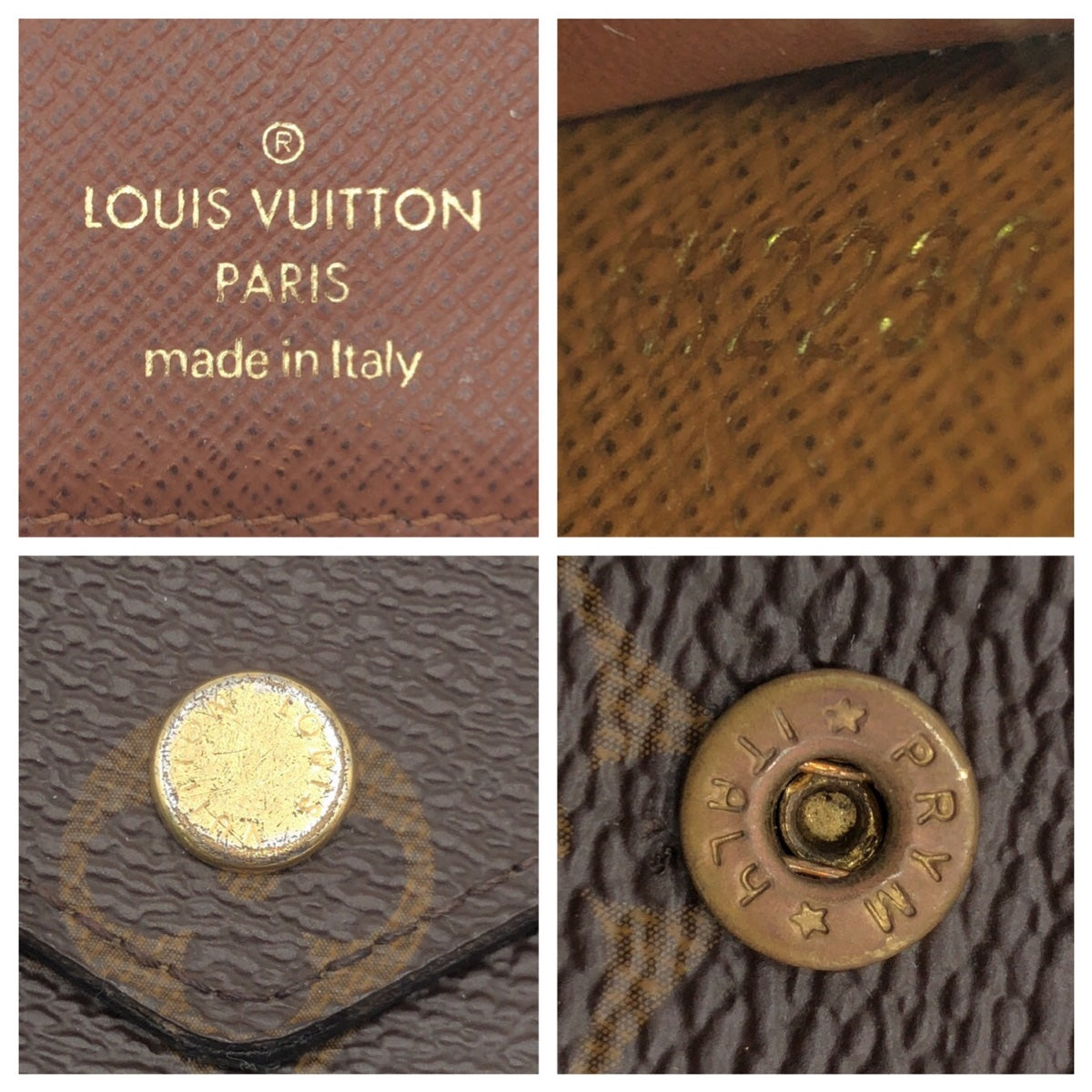 LOUIS VUITTON Tri-fold wallet M62472 PVC Brown Tri-fold wallet Compact wallet Monogram Portefeuille Victorine Women Used Authentic