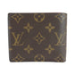 LOUIS VUITTON Bifold Wallet M61675 PVC Brown Folding wallet Compact wallet Monogram Portefeuille Marco mens Used Authentic
