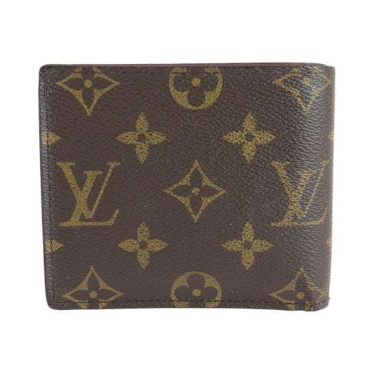LOUIS VUITTON Bifold Wallet M61675 PVC Brown Folding wallet Compact wallet Monogram Portefeuille Marco mens Used Authentic