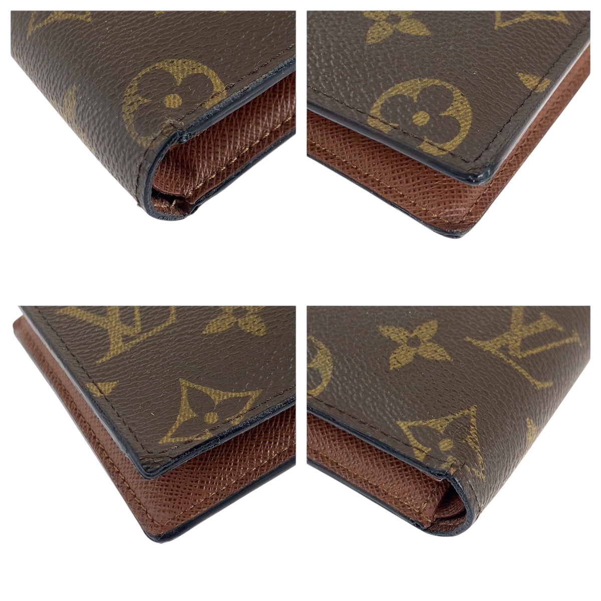 LOUIS VUITTON Bifold Wallet M61675 PVC Brown Folding wallet Compact wallet Monogram Portefeuille Marco mens Used Authentic