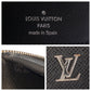 LOUIS VUITTON Long Wallet Purse M30317 leather Black SilverMetal Long Wallet Purse Taiga Zippy Wallet Vertical mens Used Authentic