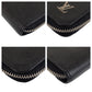 LOUIS VUITTON Long Wallet Purse M30317 leather Black SilverMetal Long Wallet Purse Taiga Zippy Wallet Vertical mens Used Authentic