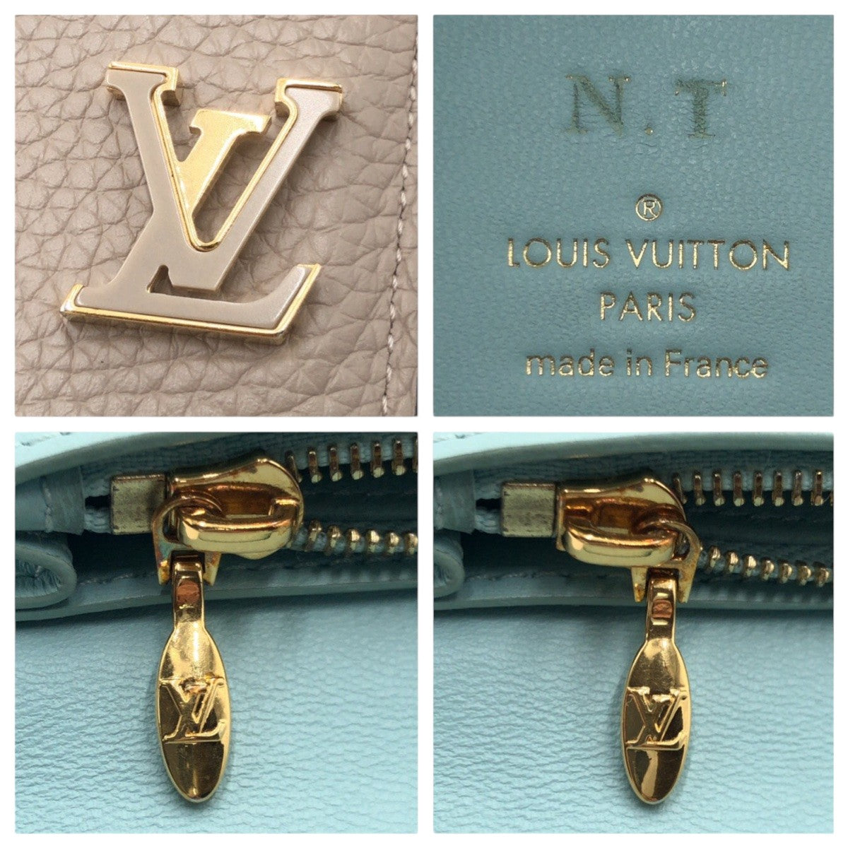 LOUIS VUITTON Long Wallet Purse M81367 leather beige galle Long Wallet Purse Long wallet unisex LV Vertical Women Used Authentic