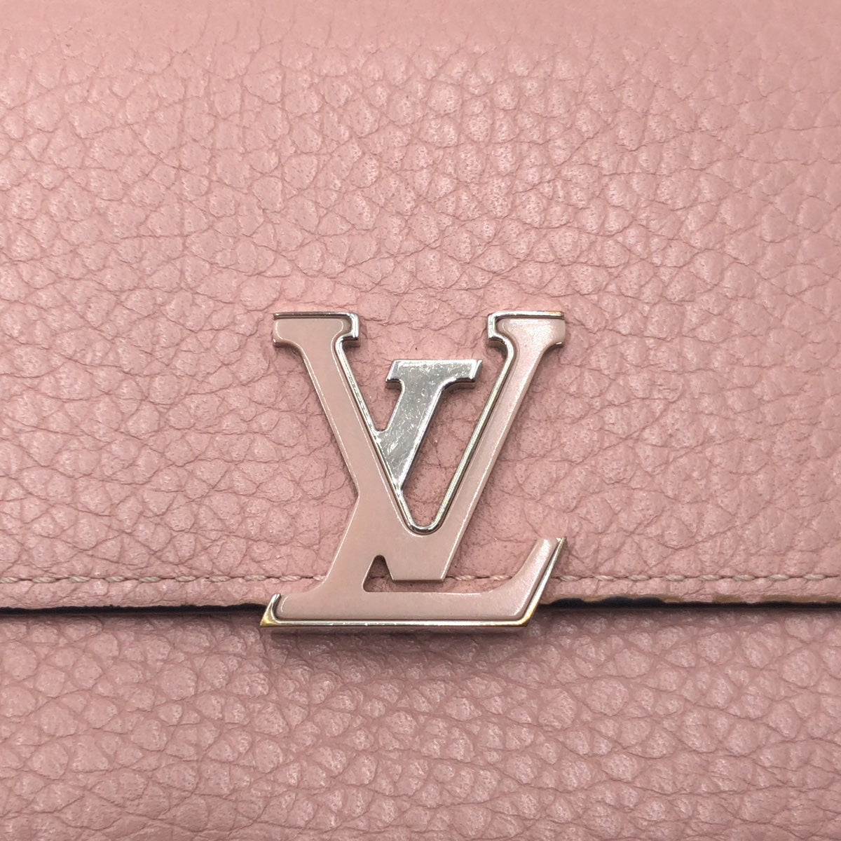 LOUIS VUITTON Tri-fold wallet M62156 leather pink Tri-fold Wallet Folded Wallet Compact Wallet Portefeuille Capsine Women Used Authentic