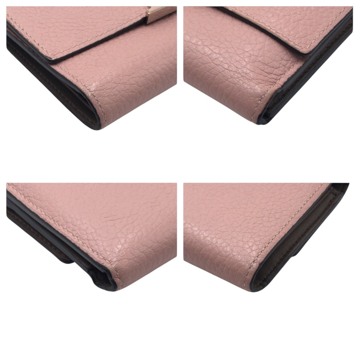 LOUIS VUITTON Tri-fold wallet M62156 leather pink Tri-fold Wallet Folded Wallet Compact Wallet Portefeuille Capsine Women Used Authentic