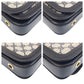 GUCCI Shoulder Bag GG Supreme canvas, leather Gray navy Sherry Line Old Gucci Women Used Authentic