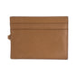 PRADA Long Wallet Purse leather Brown Camel Gold Metal Long Wallet Purse Long wallet unisex Safiano Women Used Authentic