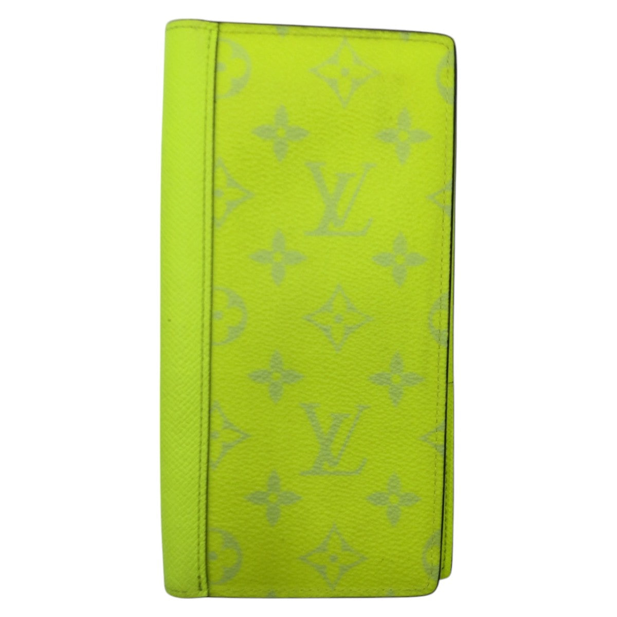 LOUIS VUITTON Long Wallet Purse M30947 PVC yellow Long Wallet Purse Taigalama Portefeuille Brother NM mens Used Authentic