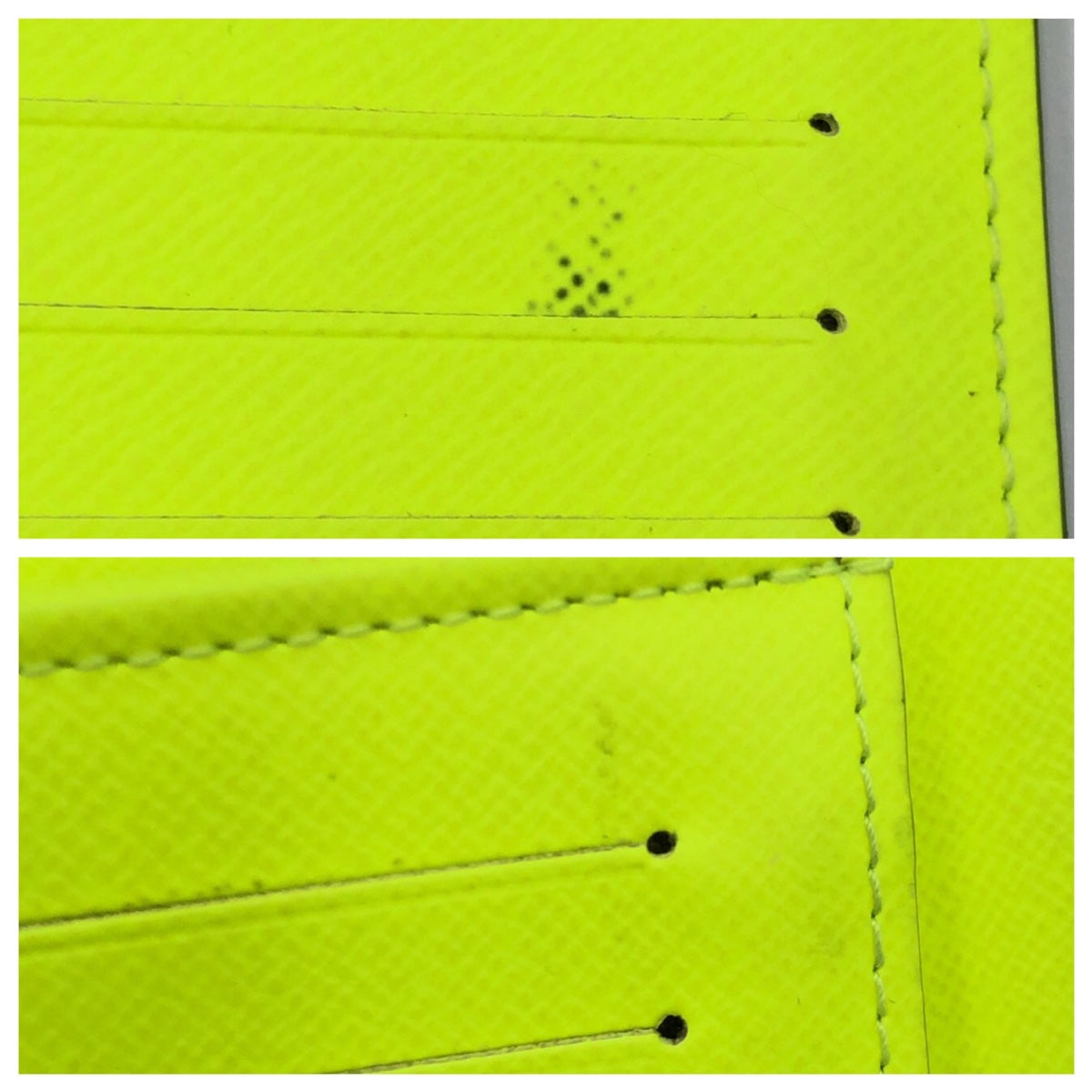 LOUIS VUITTON Long Wallet Purse M30947 PVC yellow Long Wallet Purse Taigalama Portefeuille Brother NM mens Used Authentic