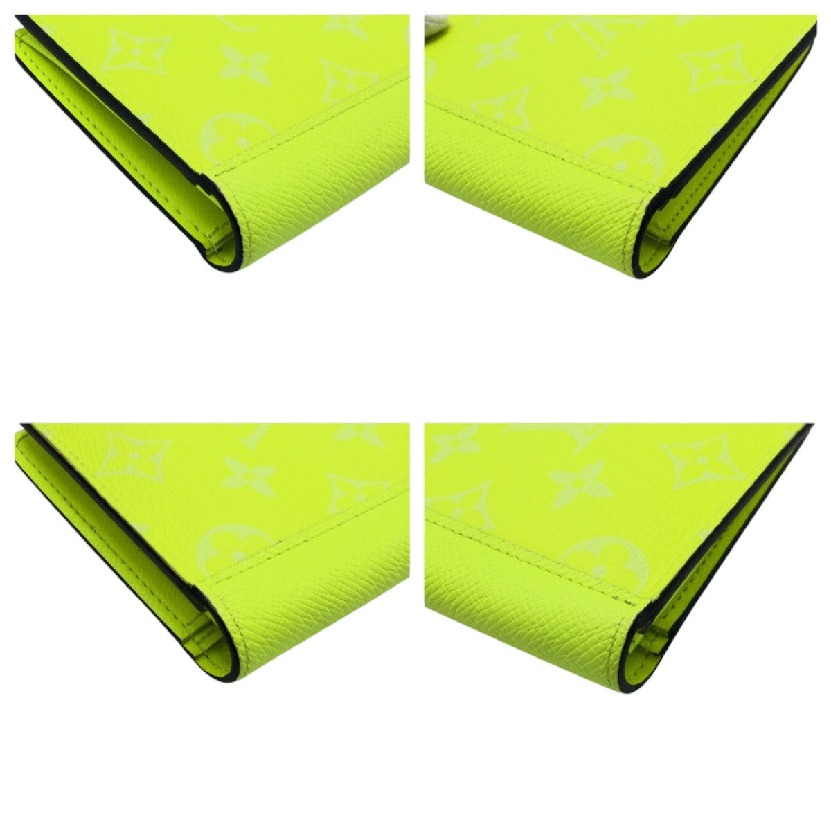 LOUIS VUITTON Long Wallet Purse M30947 PVC yellow Long Wallet Purse Taigalama Portefeuille Brother NM mens Used Authentic