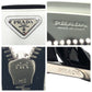 PRADA Shoulder Bag enamel white Shoulder Bag Pochette Unisex Triangular logo Women Used Authentic