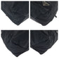 PRADA Tote Bag Nylon Black SilverMetal Tote Bag Shoulder Bag Test Triangle With logo Women Used Authentic