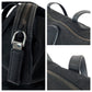 PRADA Tote Bag Nylon Black SilverMetal Tote Bag Shoulder Bag Test Triangle With logo Women Used Authentic