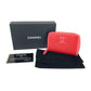 CHANEL Coin case lambskin Red Compact wallet Coin case Fragment case Matrasse COCO Mark Women Used Authentic