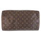 LOUIS VUITTON Handbag M41524 PVC, Leather Brown Gold Metal Handbag Boston Duffel bag Monogram Speedy 35 Women Used Authentic
