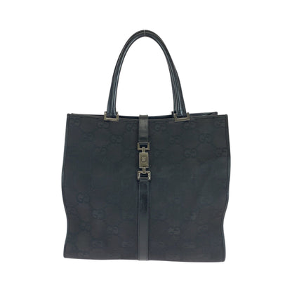 GUCCI Tote Bag 002 1064 GG canvas black Tote Bag handbag Jackie Women Used Authentic