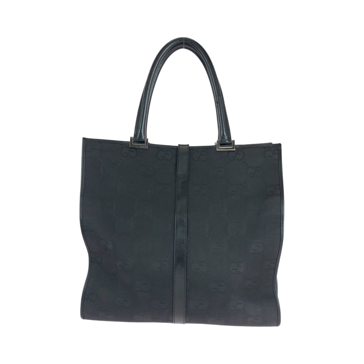 GUCCI Tote Bag 002 1064 GG canvas black Tote Bag handbag Jackie Women Used Authentic
