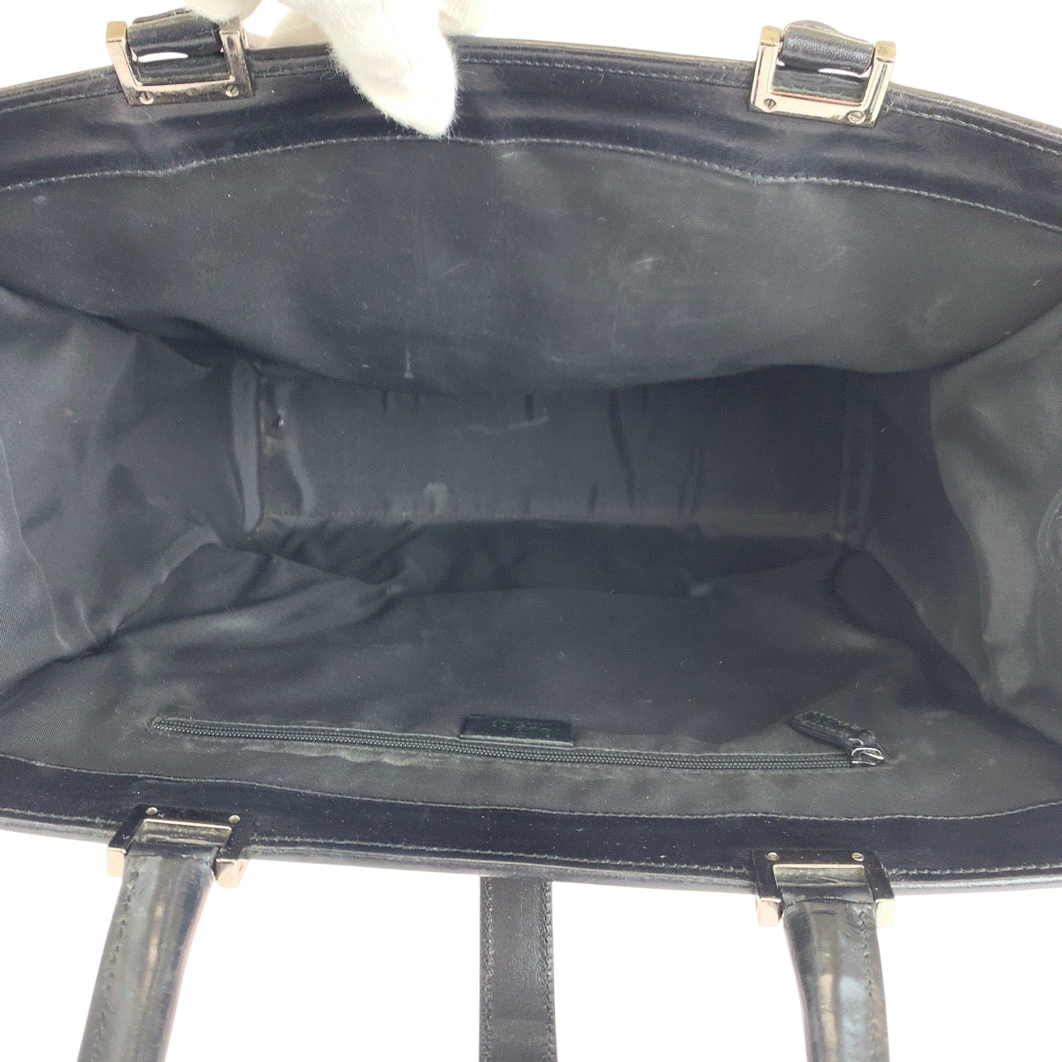 GUCCI Tote Bag 002 1064 GG canvas black Tote Bag handbag Jackie Women Used Authentic
