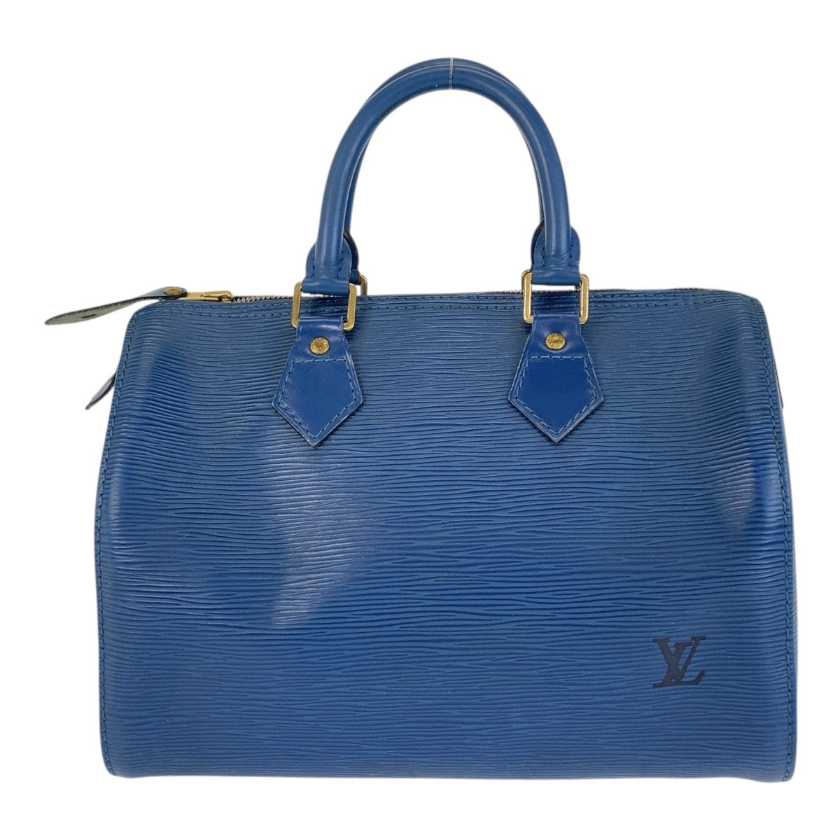 LOUIS VUITTON Handbag M43015 leather blue Handbag Boston Duffel bag Epi Speedy 25 Women Used Authentic