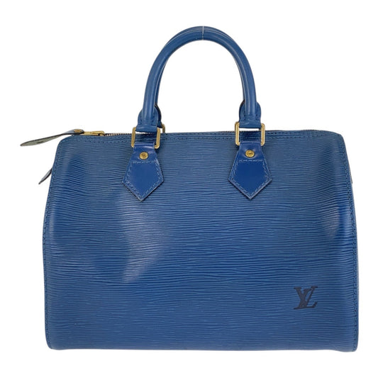 LOUIS VUITTON Handbag M43015 leather blue Handbag Boston Duffel bag Epi Speedy 25 Women Used Authentic