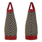 GUCCI Tote Bag 002 1121 GG canvas, leather Beige red Women Used Authentic