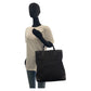 GUCCI Tote Bag 002 1121 GG canvas, leather Black black Tote Bag Women Used Authentic