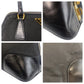 PRADA Handbag Nylon, Leather Black GoldMetal Handbag Shoulder Bag Test Triangle With logo Women Used Authentic