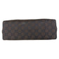 GUCCI Tote Bag 002 1010 GG canvas Brown Black SilverMetal Tote Bag handbag Bamboo Women Used Authentic