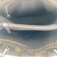 GUCCI Tote Bag 002 1010 GG canvas Brown Black SilverMetal Tote Bag handbag Bamboo Women Used Authentic