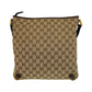 GUCCI Shoulder Bag 131326 GG canvas, leather Beige Brown Gold Metal Shoulder Bag Messenger bag Abbey Women Used Authentic