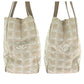 CHANEL Tote Bag Canvas, Leather beige Tote Bag Shoulder Bag New travel line Women Used Authentic