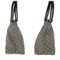 GUCCI Tote Bag 114595 GG Supreme canvas, leather Brown Gray SilverMetal Tote Bag Shoulder Bag Women Used Authentic