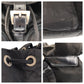 PRADA Backpack Nylon black Backpack Backpack Test Triangle With logo Women Used Authentic