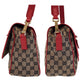 GUCCI Shoulder Bag 001 0375 GG canvas, leather Red Beige Gold Metal Shoulder Bag Messenger bag Women Used Authentic